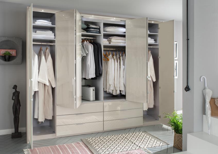 Combo Robe 300cm Combi Robe with 6 Drawers | Magnum Furniture