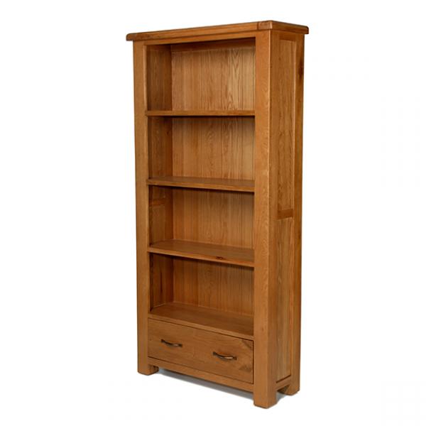 Surrey Large Sideboard 3 Door Drawer, Surrey Oak Small Bookcase