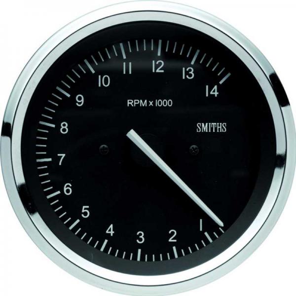Motorsport Tachometer 80mm 18000Rpm Classic Full V Chrome Bezel