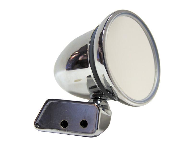 Chrome Bullet Mirror with Mini Door Mounting Right hand