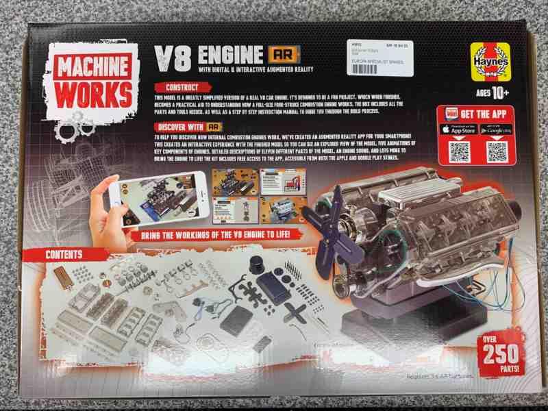 Haynes See Through V8 Engine Model Kit That Runs 14 Scale, 48 OFF