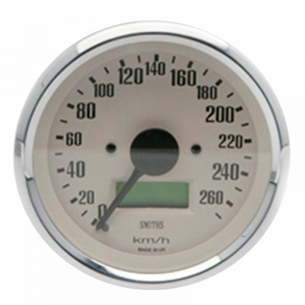 Smiths Electrical Speedometer 270 Kmh Magnolia / Chrome Bezel 100mm