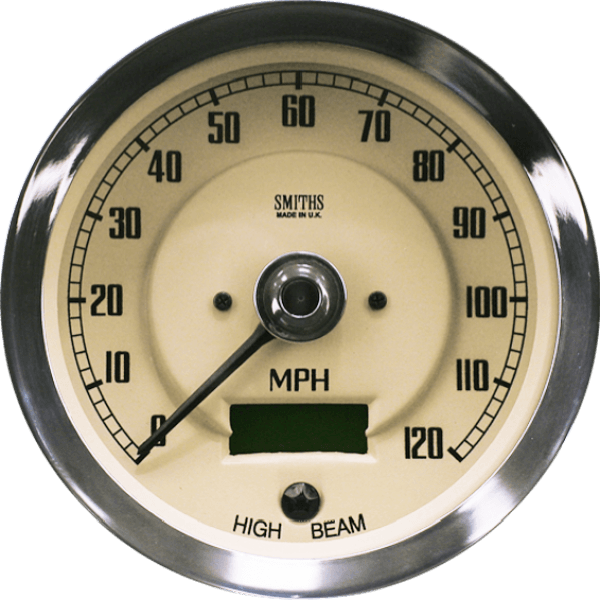 MGB Electronic Speedometer 120 MPH Magnolia 100mm Europa Specialist